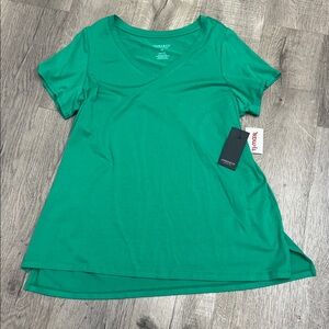 Jones New York Green Short Sleeve Top